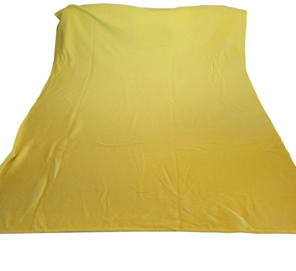 Mustard Yellow Fleece Fabric 61 x 44" Soft Warm Material for Craft Sewing